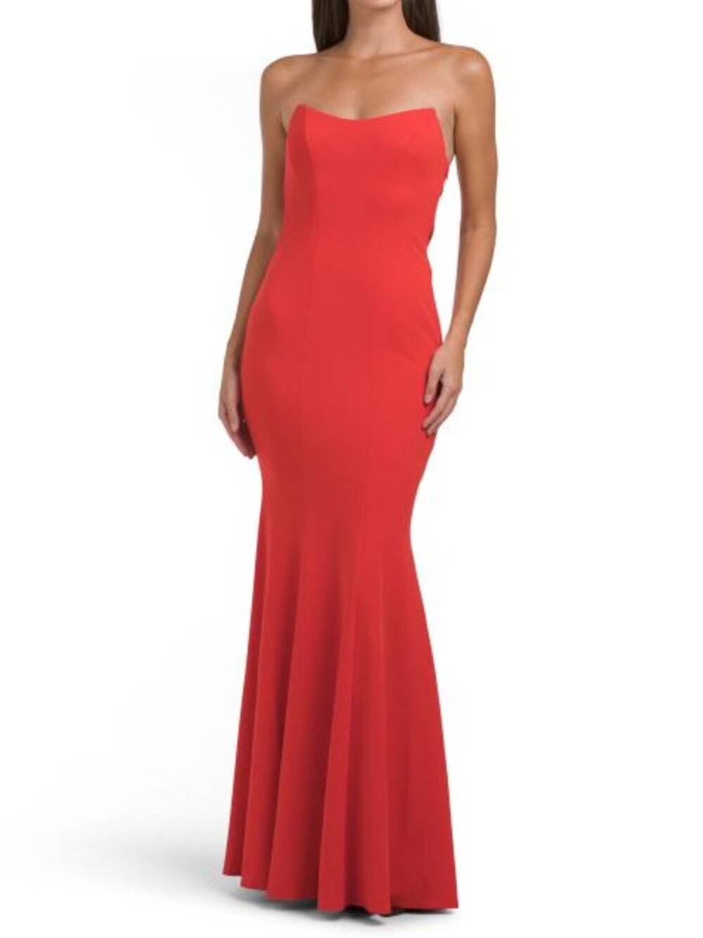 KATIE MAY Red Cherry Raven Gown